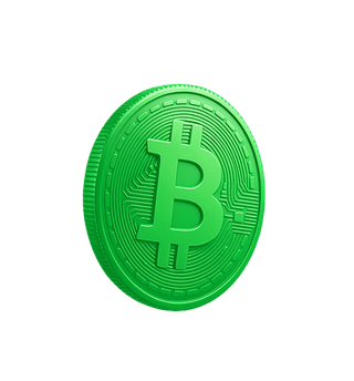 Cartão flutuante exibindo dados de análise do mercado cripto